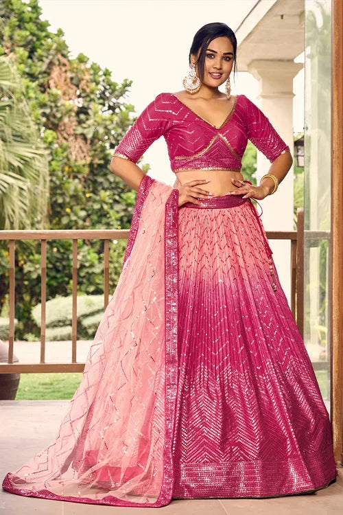 Pink lehenga choli