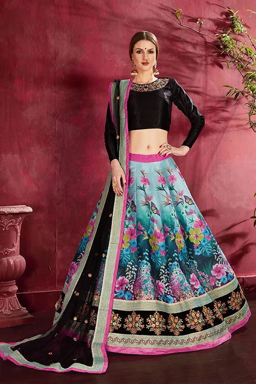 Floral Print chaniya choli