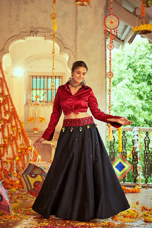 Navratri Crop-Top Skirt