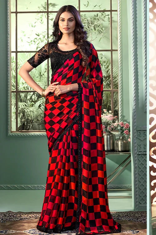 Designer Sari With Blouse