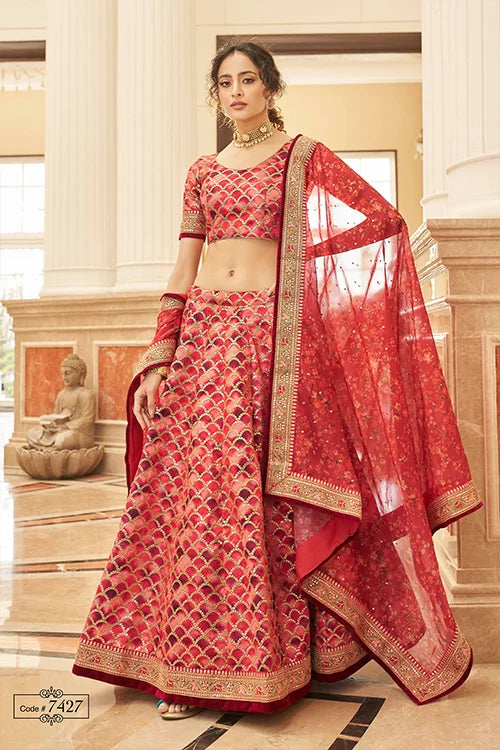 Wedding Wear Red Lehenga