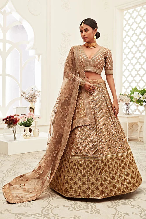 Embroidery work lehenga