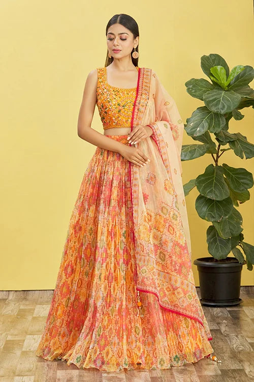 Yellow lehenga