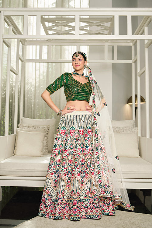 Sequince Embroidered Lehenga Choli