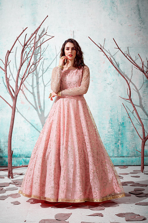 Pink Color Anarkali Gown