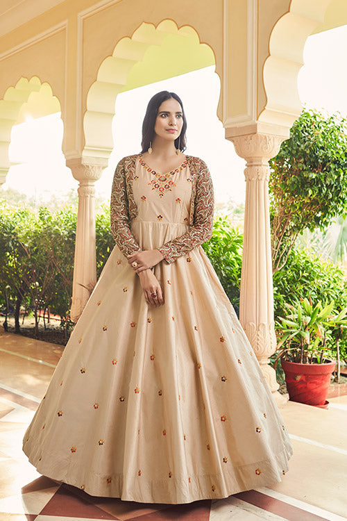  Embroidered Anarkali Gown