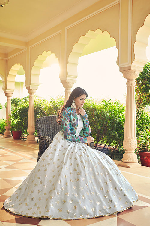 Sequince Embroidered Anarkali Gown