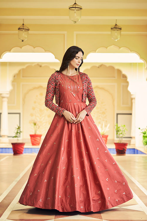 Embroidered Anarkali Gown