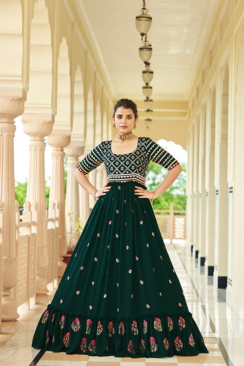  Embroidered Anarkali Gown