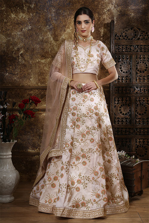 Light Peach Lehenga Choli