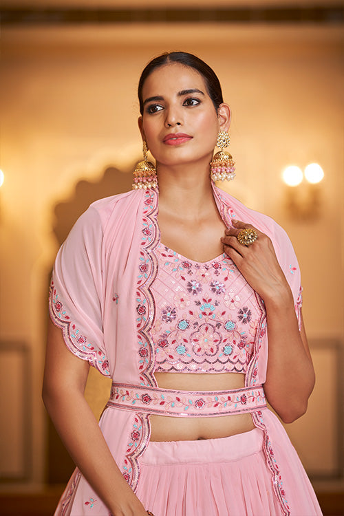 Pink Lehenga Choli