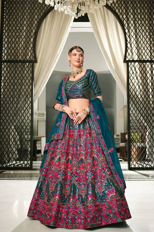 Sequince Embroidered Lehenga Choli