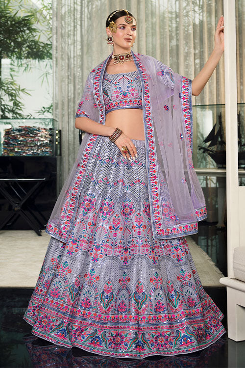 Sequince Embroidered Lehenga Choli